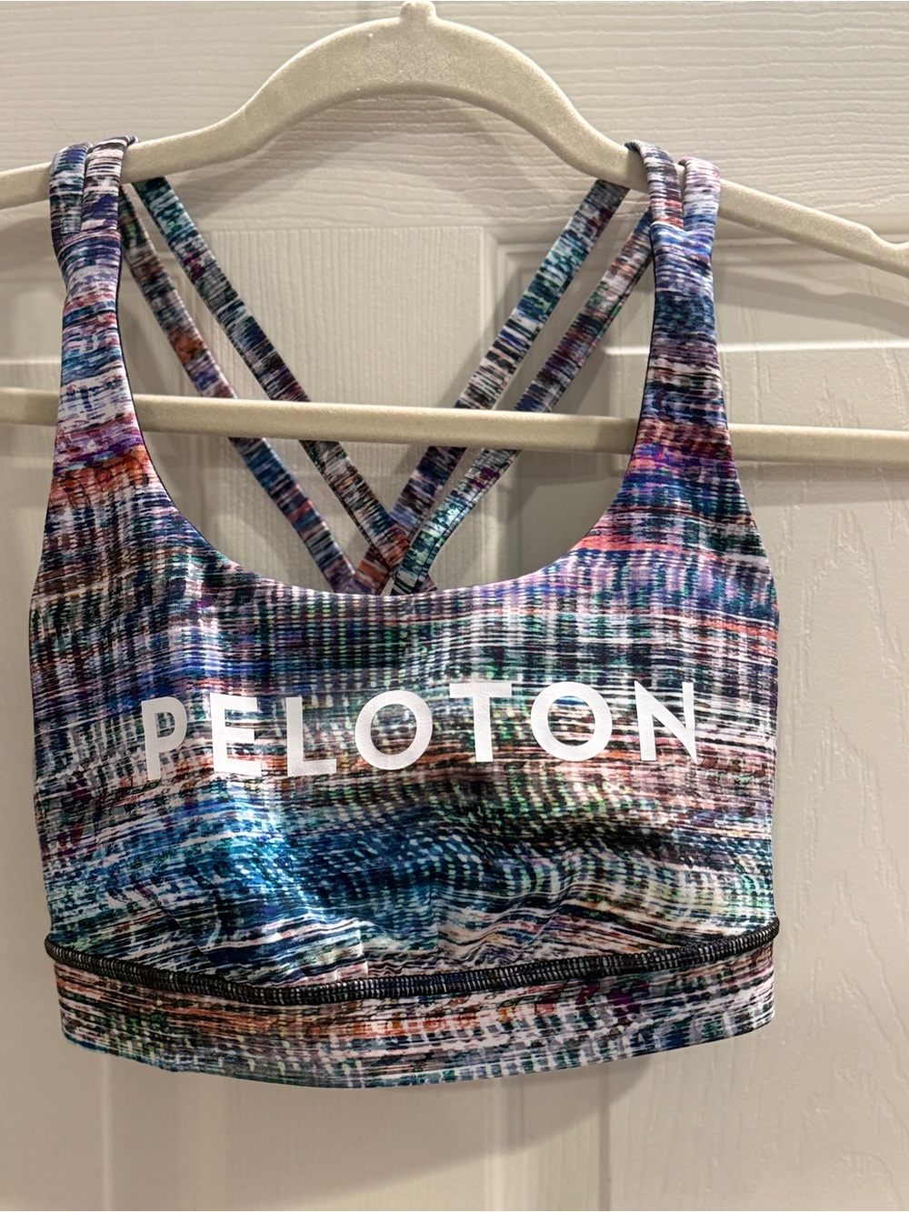 Lululemon x Peloton Energy Sports Bra | Size 6 | Multicolor Strappy Back - Picture 4 of 8